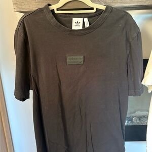 Adidas Men's Dark Tee with Logo Patch